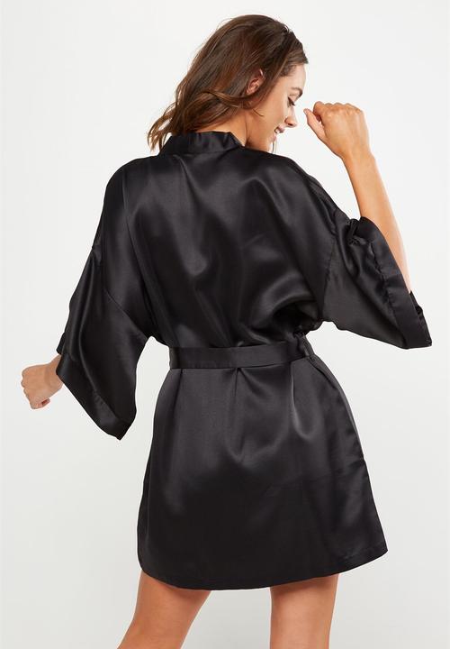 Cotton On - Kimono gown - black