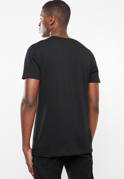 Superbalist - Printed crew neck tee - black