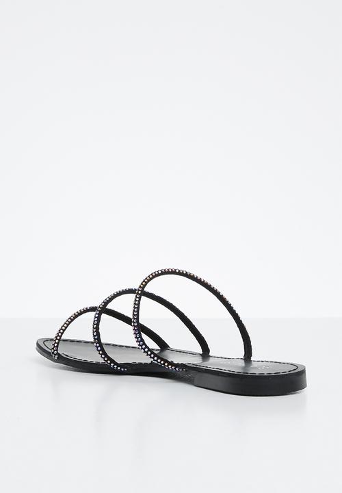 Superbalist - Dainty diamante sandal - black