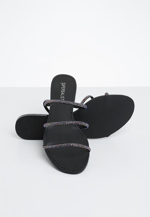 Superbalist - Dainty diamante sandal - black