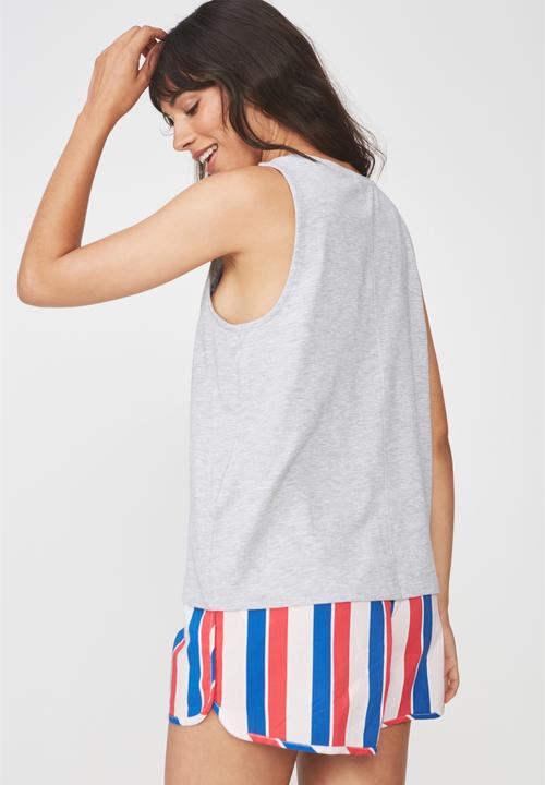 Cotton On - Boxy tank top - grey 
