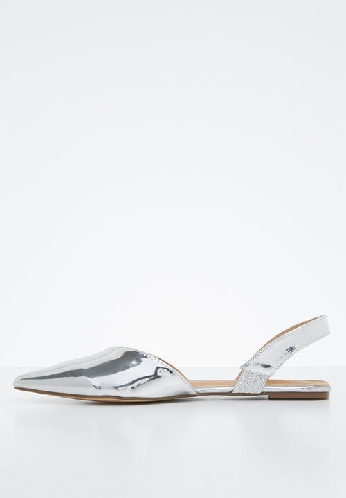 STYLE REPUBLIC - Slingback metallic pumps - silver