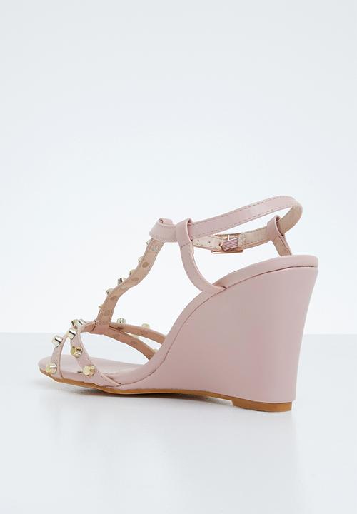 Miss Black - Asia wedge - mid pink