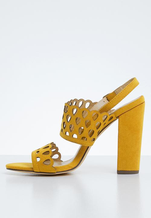 Miss Black - Kenya heel - yellow