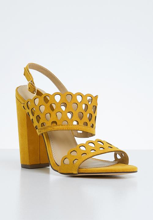 Miss Black - Kenya heel - yellow