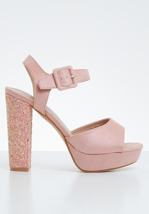 Miss Black - Carys heel - mid pink