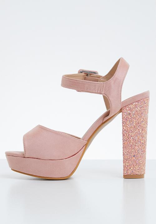 Miss Black - Carys heel - mid pink