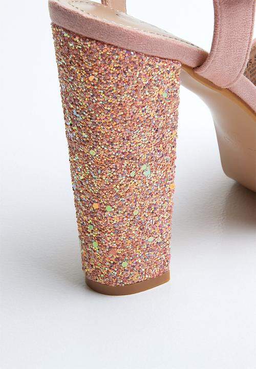 Miss Black - Carys heel - mid pink