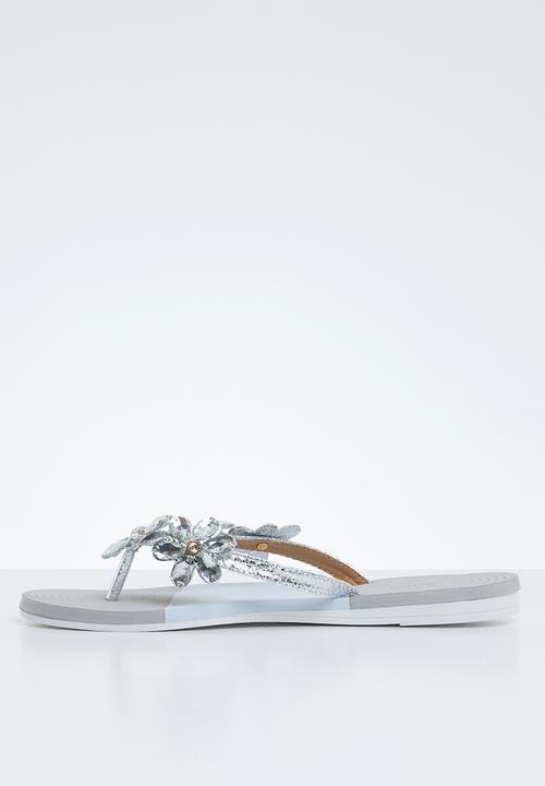 Miss Black - Folle sandal - silver & grey