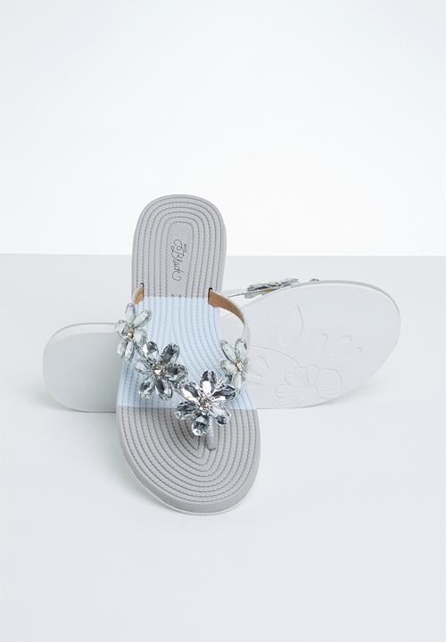 Miss Black - Folle sandal - silver & grey