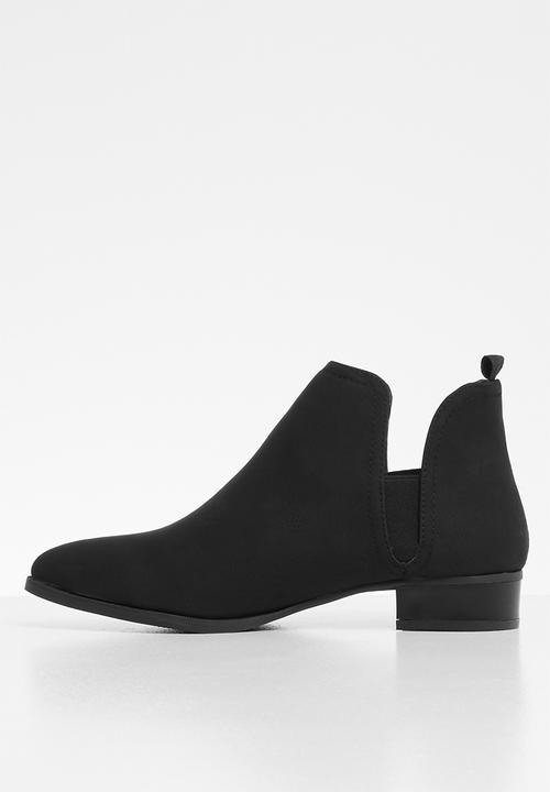 Jada - Slip-on  low heel ankle boots - black