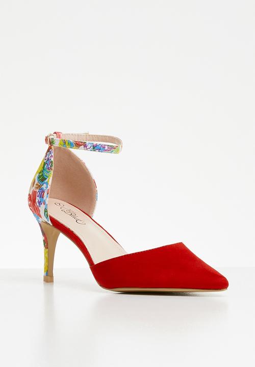 Miss Black - Jolie heel - red