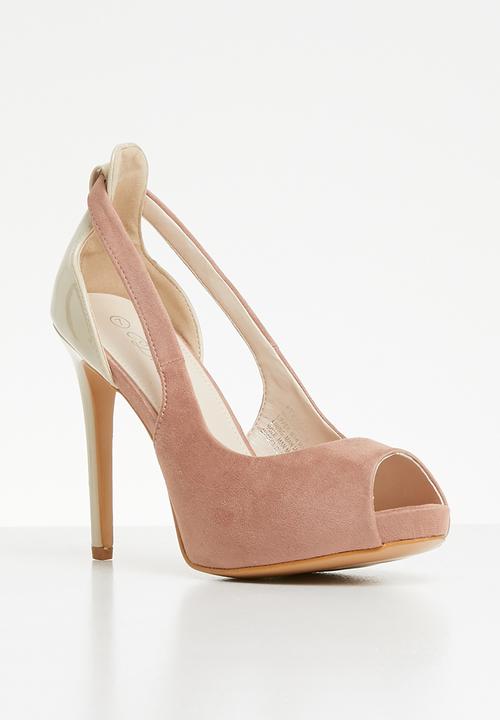 Miss Black - Keisha heel - mid pink