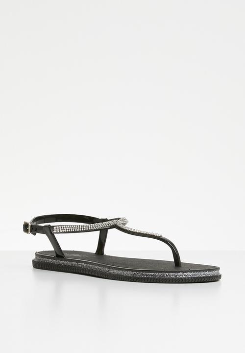 Miss Black - Peria sandal - black