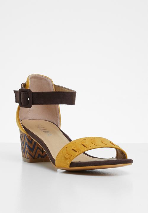 Jada - Colour block heel - yellow