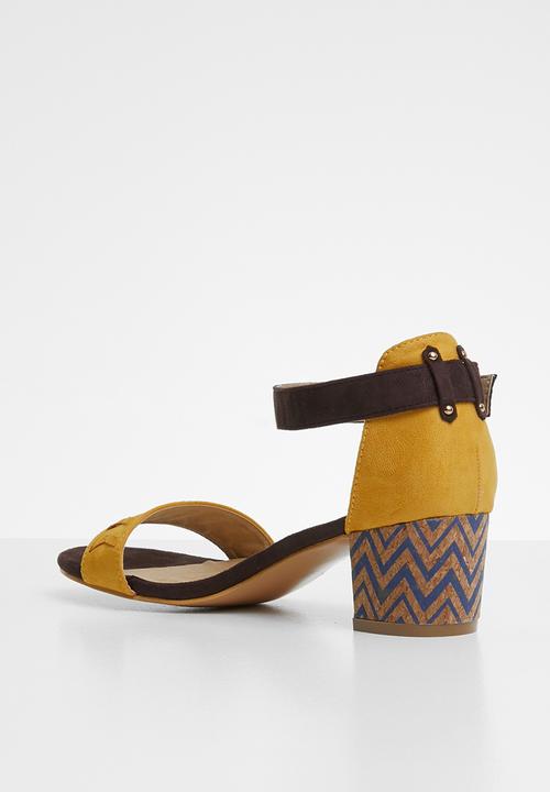 Jada - Colour block heel - yellow