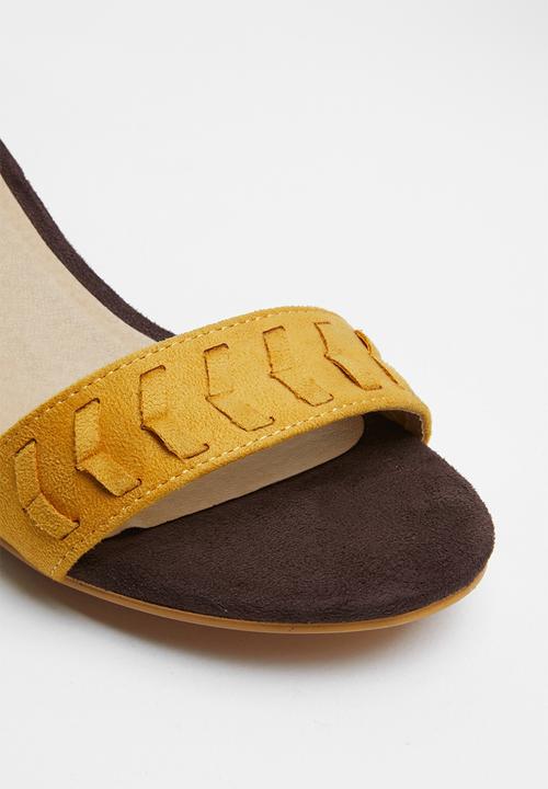 Jada - Colour block heel - yellow