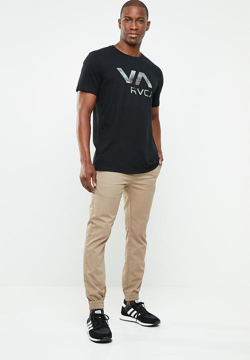 RVCA - Fill regular fit short sleeve tee - black