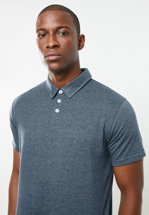 RVCA - Sure thing II short sleeve polo tee - blue