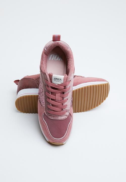 ONLY - Smilla elevated glitter sneaker - rose pink