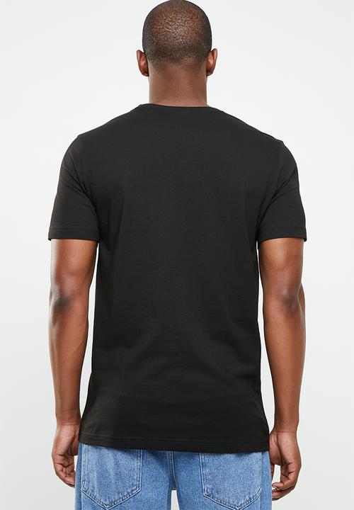 PUMA - Classics short sleeve logo cotton tee  - black