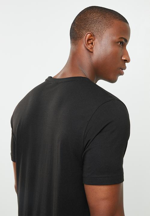 PUMA - Classics short sleeve logo cotton tee  - black