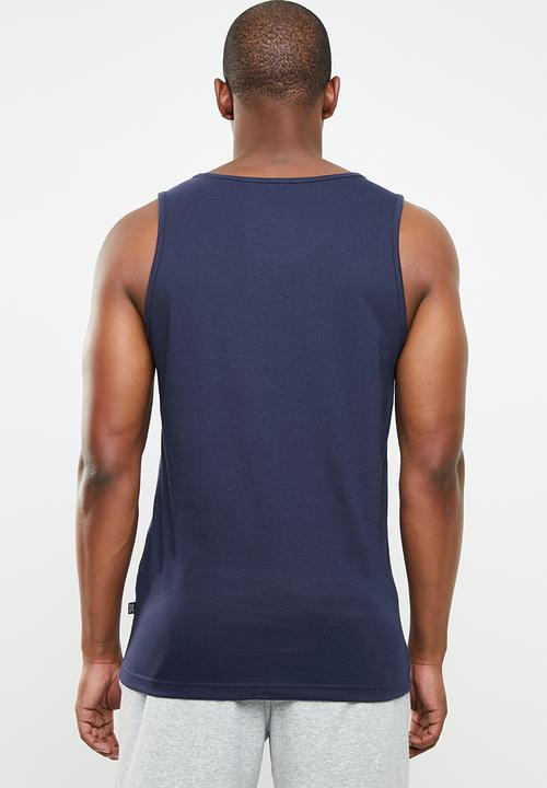 PUMA - Ess cotton tank top - blue