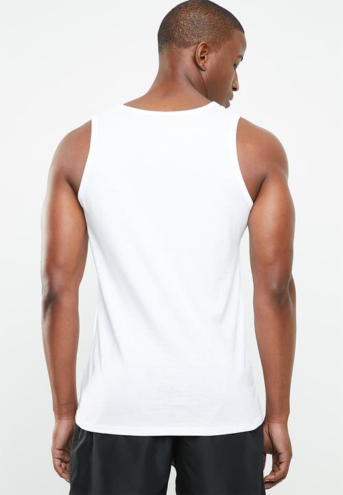 Nike - Nsw club embroidered tank top - white