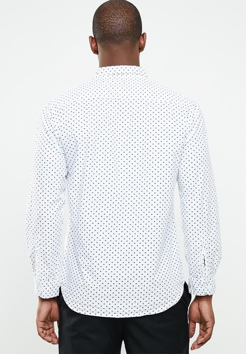 STYLE REPUBLIC - Domino long sleeve shirt - white