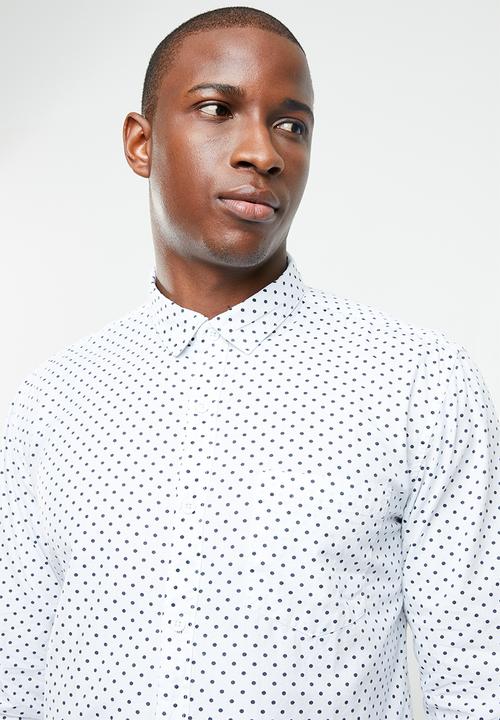 STYLE REPUBLIC - Domino long sleeve shirt - white