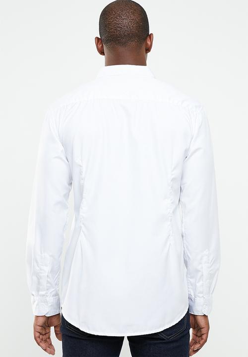 STYLE REPUBLIC - Essential slim fit long sleeve shirt - white