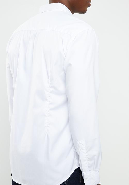 STYLE REPUBLIC - Essential slim fit long sleeve shirt - white