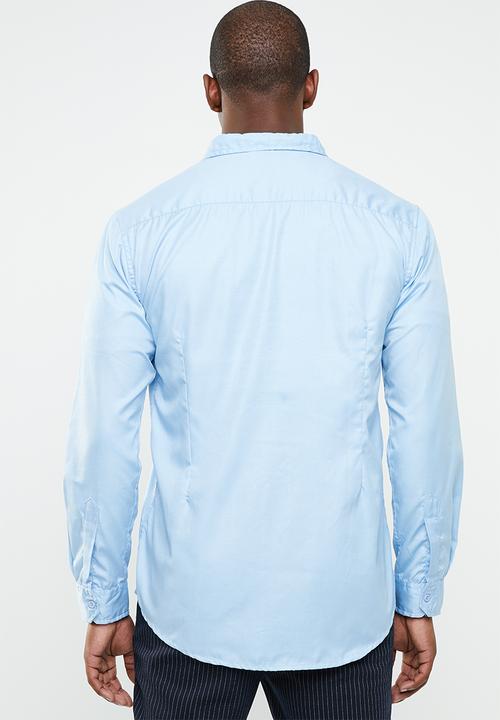 STYLE REPUBLIC - Essential slim fit long sleeve shirt - blue