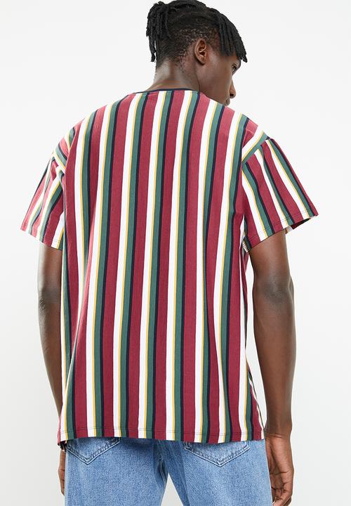 New Look - Rock short sleeve vertical stripe tee - multi