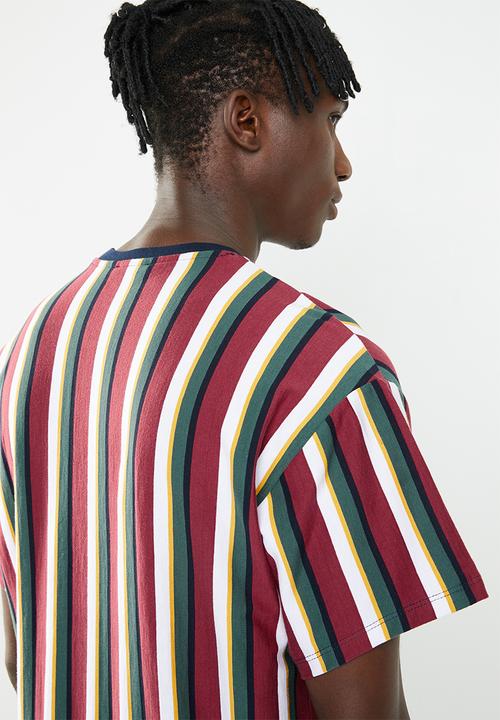 New Look - Rock short sleeve vertical stripe tee - multi