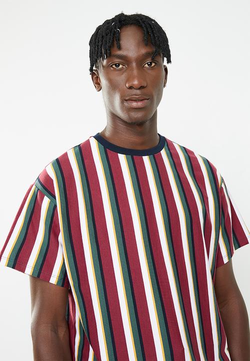 New Look - Rock short sleeve vertical stripe tee - multi