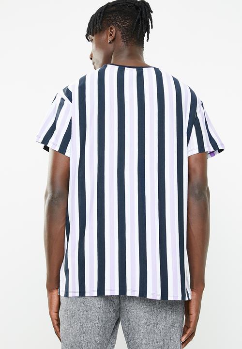 New Look - Jack short sleeve vertical stripe tee - multi