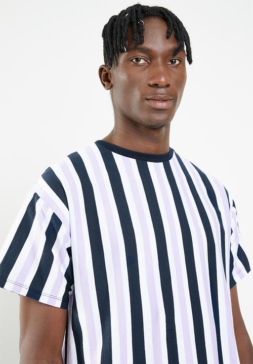 New Look - Jack short sleeve vertical stripe tee - multi