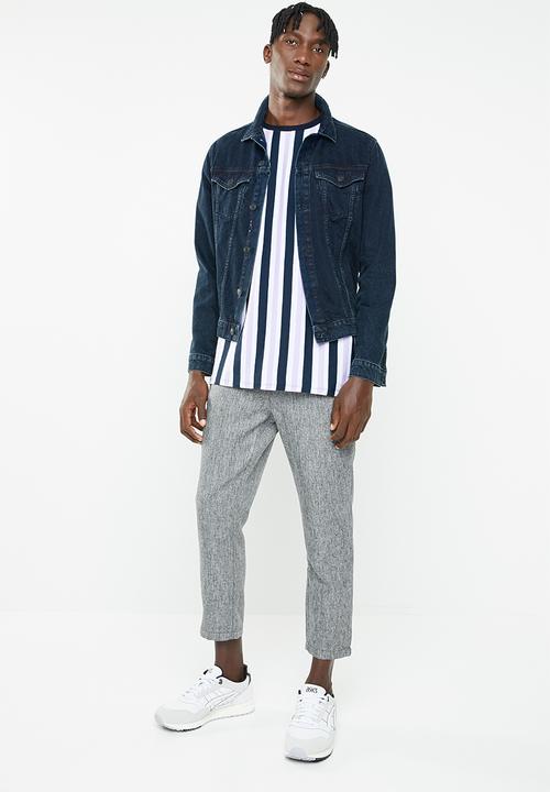 New Look - Jack short sleeve vertical stripe tee - multi