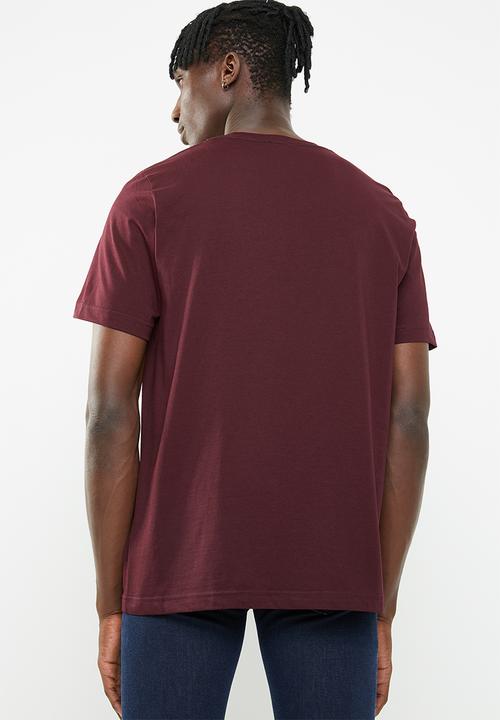 Diesel  - Just division short sleeve tee - maroon