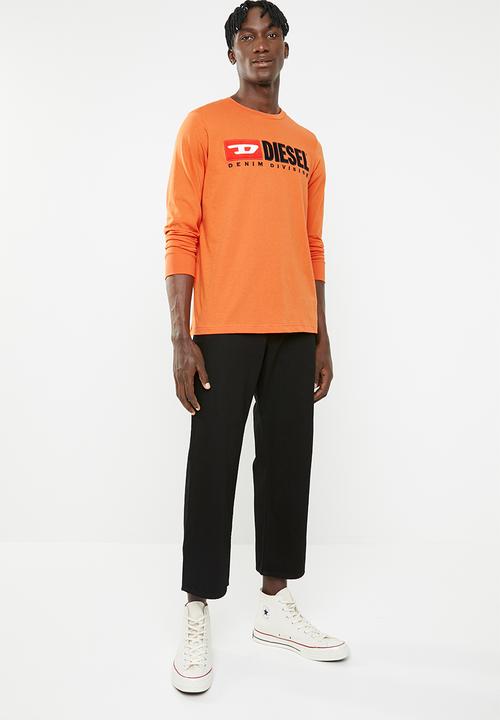 Diesel  - Just division long sleeve tee - orange
