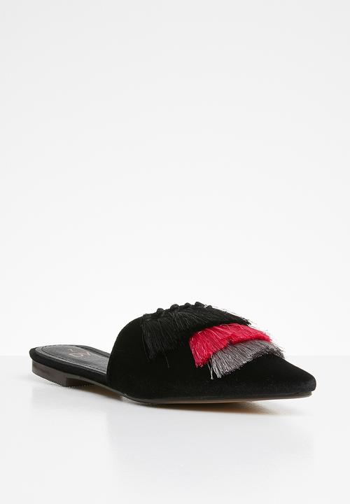Dolce Vita - Tassel detail mules - black