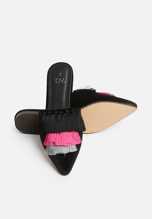Dolce Vita - Tassel detail mules - black