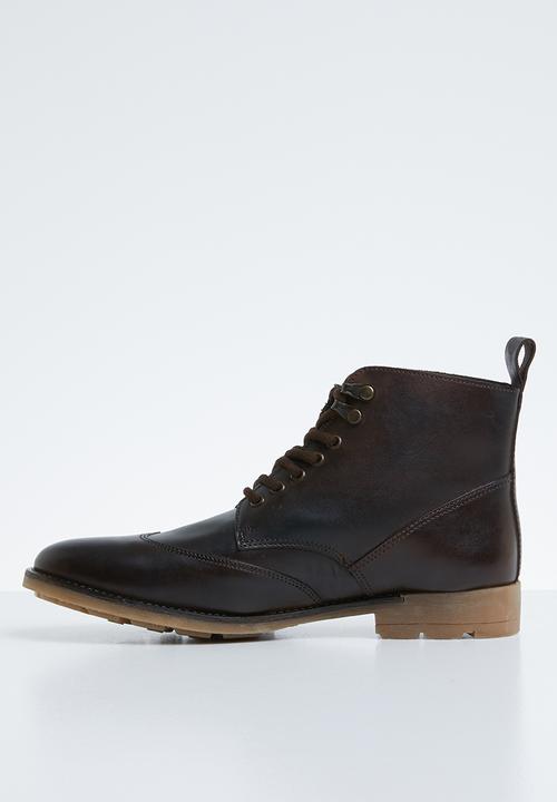 Superbalist - Ski hook leather boot - brown