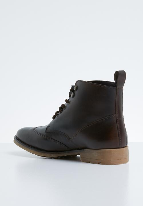 Superbalist - Ski hook leather boot - brown