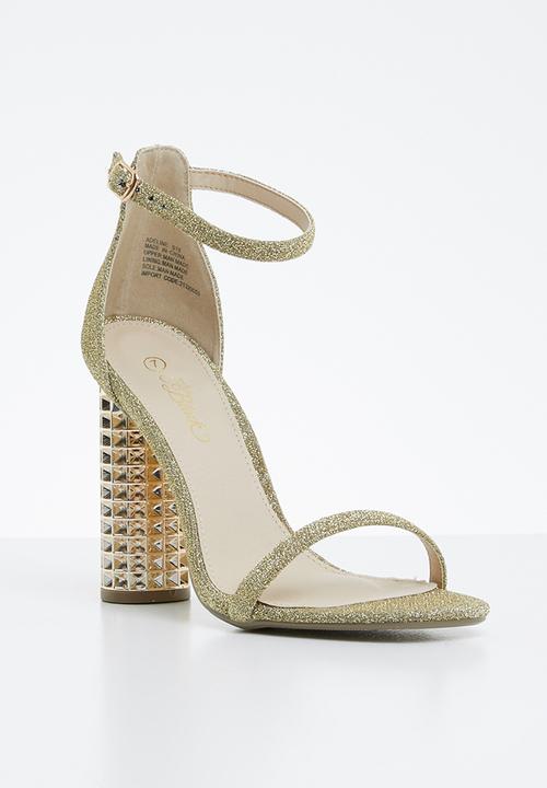 Miss Black - Adeline heel - gold