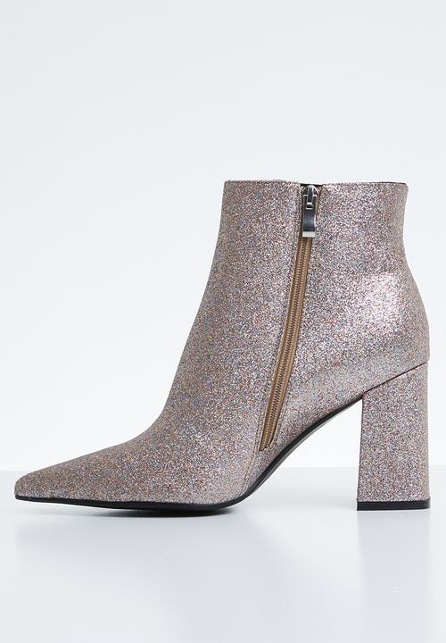 Public Desire - Empire ankle boot - silver