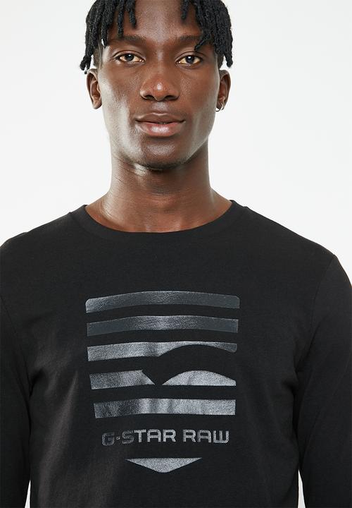 G-STAR - Graphic 76 r t long sleeve tee - black