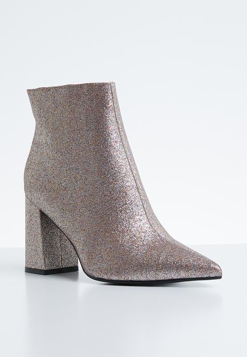 Public Desire - Empire ankle boot - silver