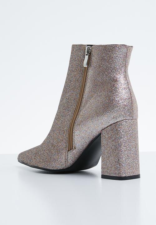 Public Desire - Empire ankle boot - silver